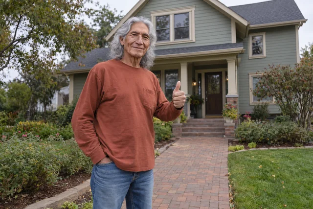 Person giving a thumbs up